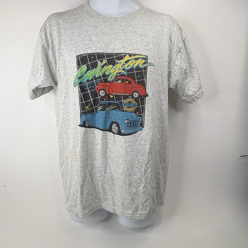 Vintage 2000 Covington Street Rod Assoc T Shirt Large Hot Rod Car